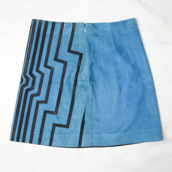 Loewe FW15 Runway Geometric Suede Skirt - Picture 12 of 13